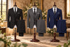 Ternos preto, cinza e azul-marinho para casamento