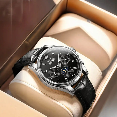 Relógio masculino automático na caixa — Terno Lux