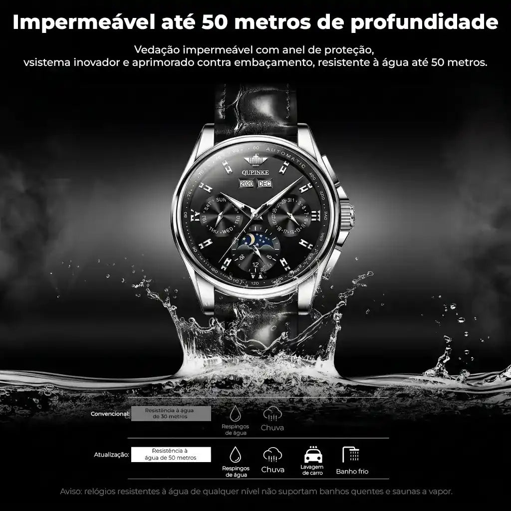 Relógio Pulseira De Couro - TERNO LUX