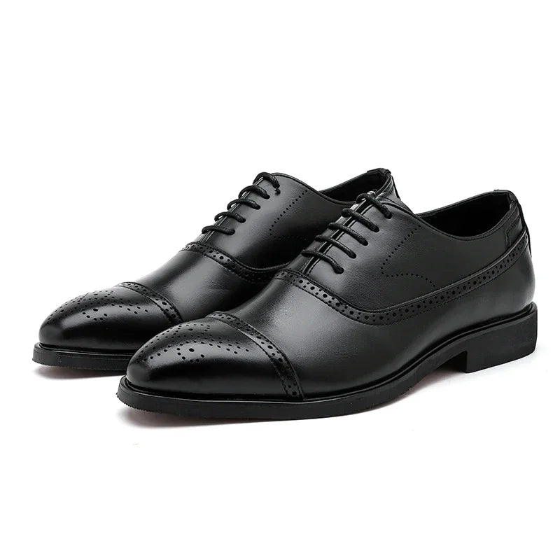 Sapato masculino oxford preto em pares — Terno Lux