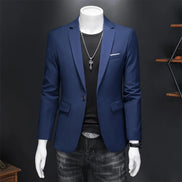 Blazer masculino azul marinho frente — Terno Lux