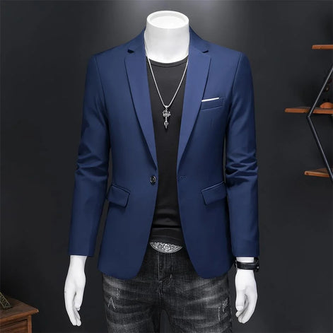 Blazer masculino azul marinho frente — Terno Lux
