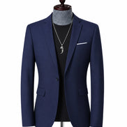 Blazer Masculino Azul Marinho - Forração em Seda Feito à Mão | TERNO LUX