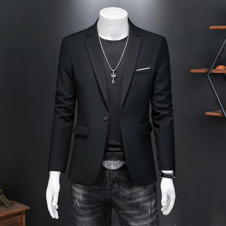 Blazer Masculino Preto | Reforçado à mão - TERNO LUX