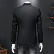 Blazer Masculino Preto | Reforçado à mão - TERNO LUX