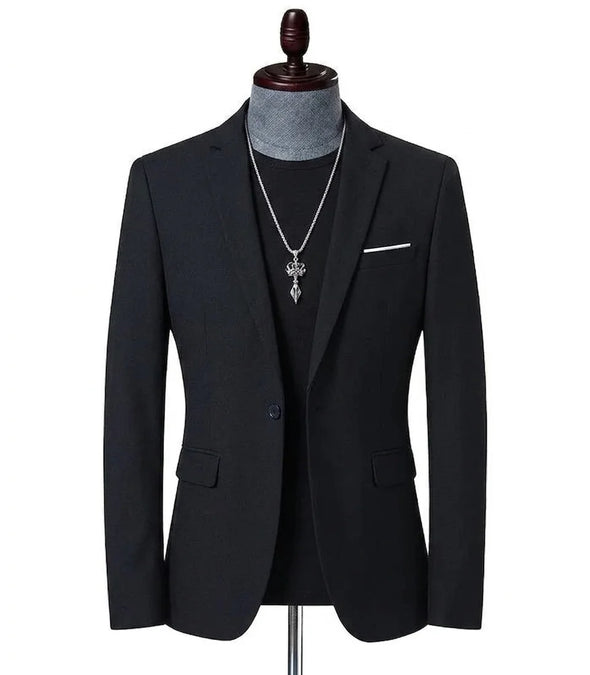 BLAZER MASCULINO PRETO | REFORÇADO À MÃO - TERNO LUX