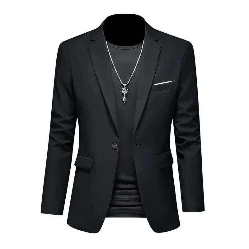 Blazer Masculino Preto | Reforçado à mão - TERNO LUX