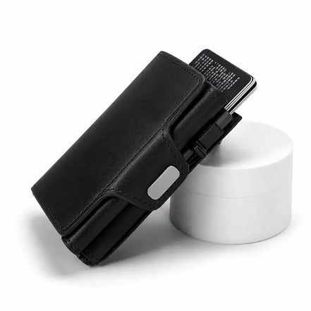 Carteira Masculina em Couro com Bloqueio RFID - TERNO LUX