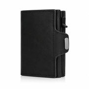 Carteira Masculina em Couro com Bloqueio RFID - TERNO LUX