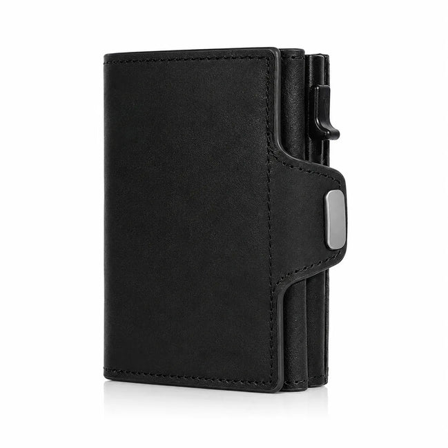 Carteira Masculina em Couro com Bloqueio RFID - TERNO LUX