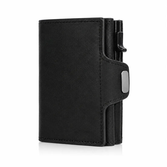 Carteira Masculina em Couro com Bloqueio RFID - TERNO LUX