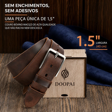 CINTO DE COURO MASCULINO –  TERNO LUX