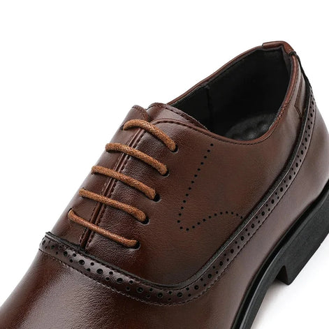 Sapato masculino oxford marrom detalhe do cadarço — Terno Lux