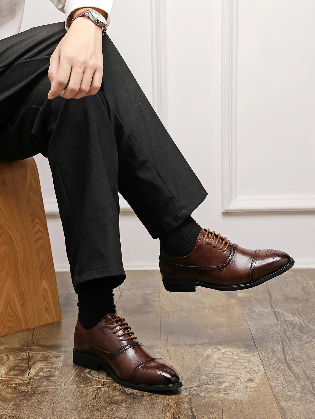 Sapato Masculino Oxford Marrom - TERNO LUX