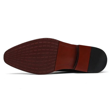 Sapato masculino oxford marrom detalhe da sola — Terno Lux