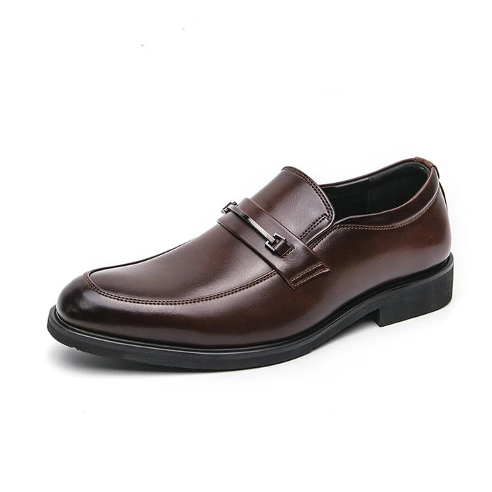 Sapato masculino mocassim marrom fundo branco — Terno Lux
