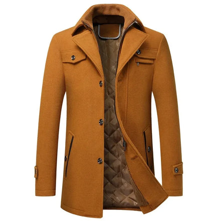 SOBRETUDO MASCULINO MARROM – TERNO LUX
