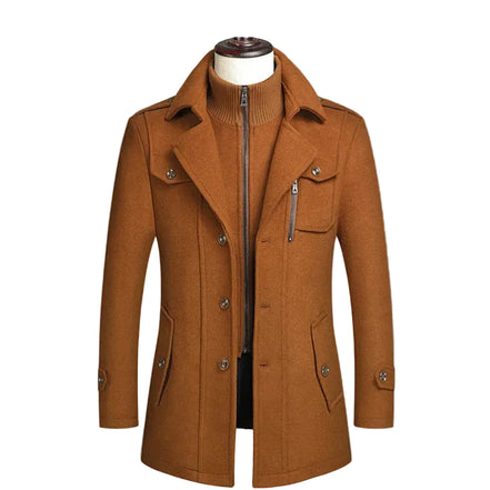 SOBRETUDO MASCULINO MARROM – TERNO LUX