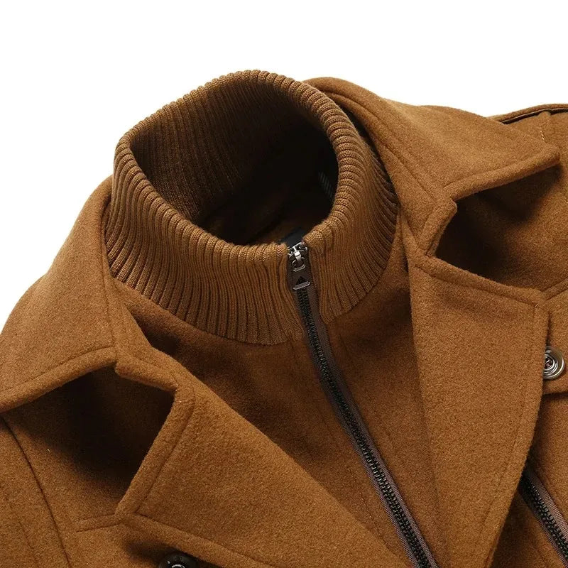 SOBRETUDO MASCULINO MARROM – TERNO LUX