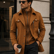 SOBRETUDO MASCULINO MARROM – TERNO LUX