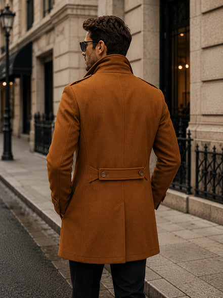 SOBRETUDO MASCULINO MARROM – TERNO LUX