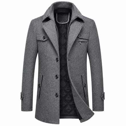 SOBRETUDO MASCULINO CINZA – TERNO LUX