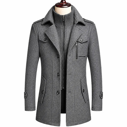SOBRETUDO MASCULINO CINZA – TERNO LUX