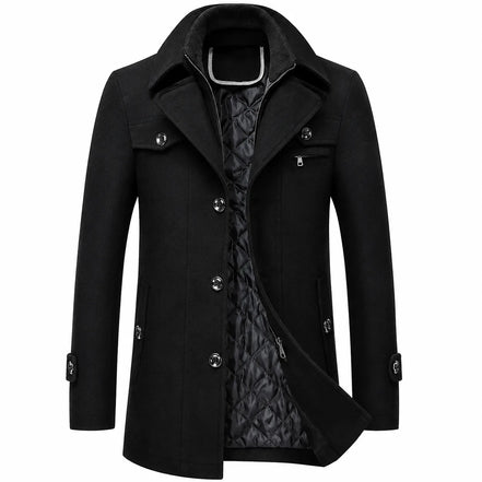 SOBRETUDO MASCULINO PRETO – TERNO LUX