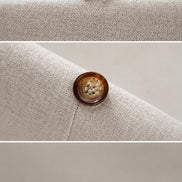 Terno masculino cruzado detalhe macro do botão — Terno Lux