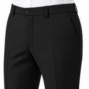 Terno preto masculino 3 peças — detalhe calca