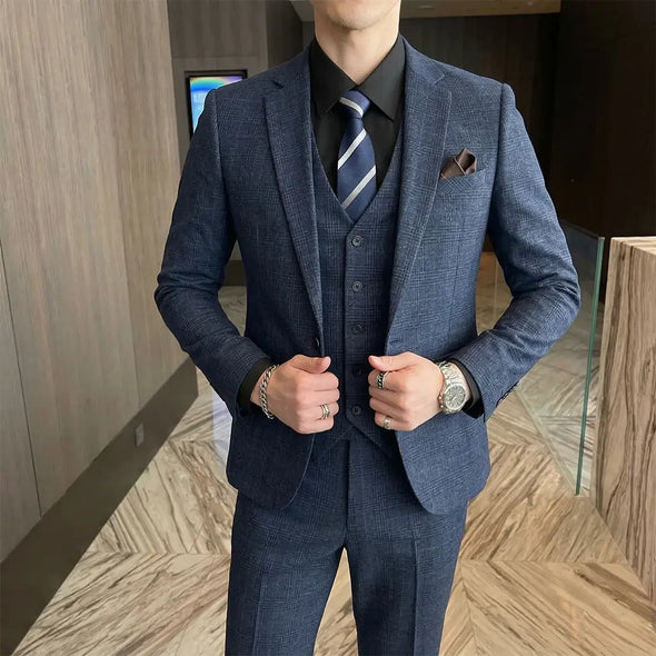 Terno Xadrez Azul - TERNO LUX